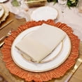 thumbnail image 3 of Charger Plates MAONAME Reef de plástico naranja, juego de 12, 3 of 7