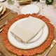 thumbnail image 3 of Charger Plates MAONAME Reef de plástico naranja, juego de 12, 3 of 7