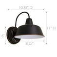thumbnail image 3 of Design House Mason 8.38" Integrated LED Indoor/Outdoor Wall Mount Light, Oil Rubbed Bronze, 3 of 23