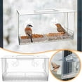 Acrylic Suction Cup Bird Feeder For Wild Birds Squirrel Proof Chicken