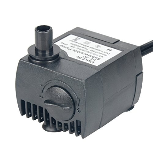 Uniclife 80 Gph Submersible Water Pump Ul80 With 6ft Power Cord For Fountain Aquarium Pond Fish Tank Hydroponic Walmart Com