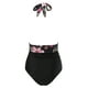 thumbnail image 4 of MKLEKYY Trajes De Baño Mujer Curvy Women'S Swimsuits Tummy High Waisted Bathing Suit Wrap Tie Back Monokini Frontcross Swimwear 1 Piece Swimsuit 175, 4 of 5