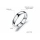 thumbnail image 2 of Anillo De Pareja De Titanio Liso De Acero Inoxidable Simple Xtellar plateado, 2 of 4