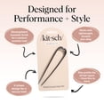 thumbnail image 4 of Kitsch Metal French Hair Pin for Women - Elegant Hair Accessories, Ideal for Buns & French Twist, Designed for a Secure, Comfortable Fit | Ideal Gifts for Women - Hematite, 4 of 4