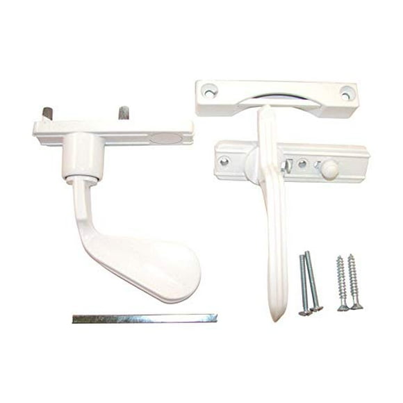 BARTON KRAMER LATCH PATIODR INSWNG WHT (Pack of 1)