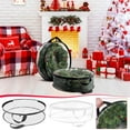 thumbnail image 6 of Moocorvic Christmas Wreath Storage Bag 30", Clear Xmas Wreath Storage Container Garland Artificial Wreath Storage Holder WaterProof with Handles (30 Inch, White), 6 of 6