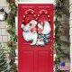 thumbnail image 5 of Navidad Santa'S Love Corona Festiva Corona De Navidad Decoración De Pared Colgante Adorno De Navidad Corona Decoración De Ventana Scienceny HA038606-00, 5 of 6