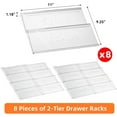 thumbnail image 4 of 8 Tier Clear Acrylic Spice Drawer Organizer, Expandable 11'' to 22'' Kitchen Storage for Jars, 4 of 7