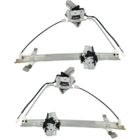 Power Window Regulator For Mazda Protege Protege5 Set of 2 Front With Motor
