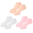 thumbnail image 3 of Calcetines Silicona para Pedicura Protectores Aliviar El Dolor Pies Secos Y Agrietados Color Blanco 1 Par, 3 of 9