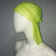 thumbnail image 4 of ManxiVoo Turban en Maille Extensible Cristal Étincelant pour Femmes Bandeau Réglable pour Fête et Extérieur Taille Verte, 4 of 8