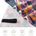 thumbnail image 3 of Quick-Dry Beach Towel 71x31in with Storage Bag, Sand Free Microfiber Towel for Travel, Swimming, Camping Colorful Flowers and Moths, 3 of 9