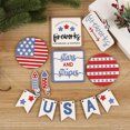 thumbnail image 5 of Tupukom 4th of July Decorations Patriotic Wooden Table Sign Independence Day Red White Blue Decor Centerpieces for Home Tabletop Party Decor, 5 of 6