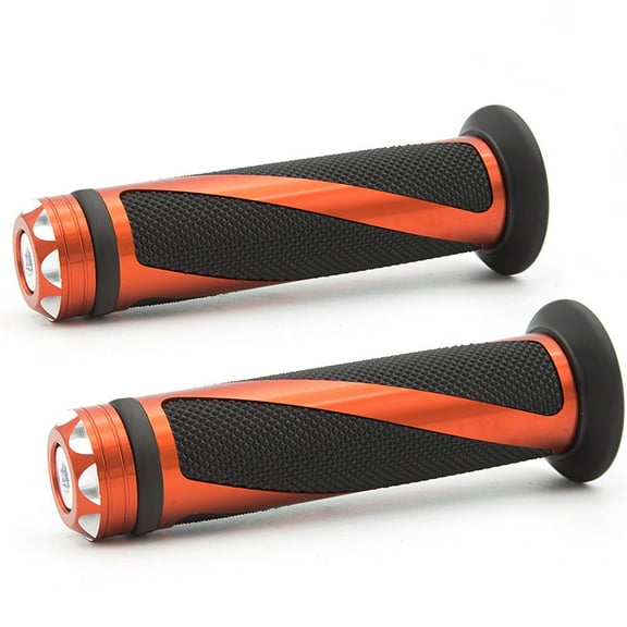 Universal 7/8" 22mm Motorcycle Hand Grips Aluminum Handlebar End Cap Plug Slider Most Scooter Sportbikes ATV