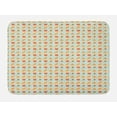 thumbnail image 1 of Acorn Bath Mat, Flat Art Inspired Doodle Acorns Leaves Pumpkin and Apples on Raindrop Shapes Pattern, Plush Bathroom Decor Mat with Non Slip Backing, 29.5" X 17.5", Multicolor, by Ambesonne, 1 of 2