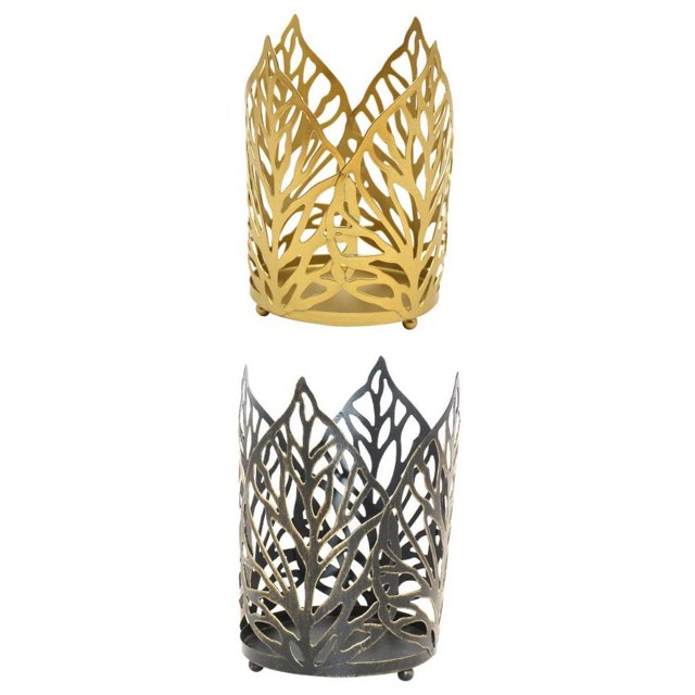 Portavelas Linterna 11.5x15cm Tealight Stand Centro de Ornamento Negro + Portavelas 11.5x15cm Tealight Stand Centro de Ornamento Sunnimix Porta vela