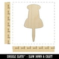 thumbnail image 2 of Push Pin Thumbtack Wood Shape Unfinished Piece Cutout Craft DIY Projects - 6.25 Inch Size - 1/4 Inch Thick, 2 of 7