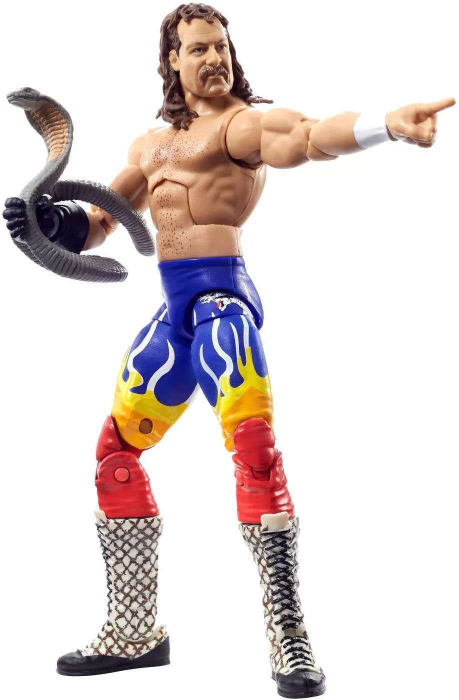 WWE Elite Legends Collectible Child Jake The Snake Roberts Action Figure, Plastic, 6.26" x 2.24"