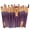 Purple Gold, variant on Makeup Brushes Set 20 PCs - Proffesional Cosmetics - Face Makeup Brush Set Eyeshadow Lip Concealers Powder Eyebrow Concealer - Flat Foundation Blending Blush - Make up Brush Set Face Eyeliner
