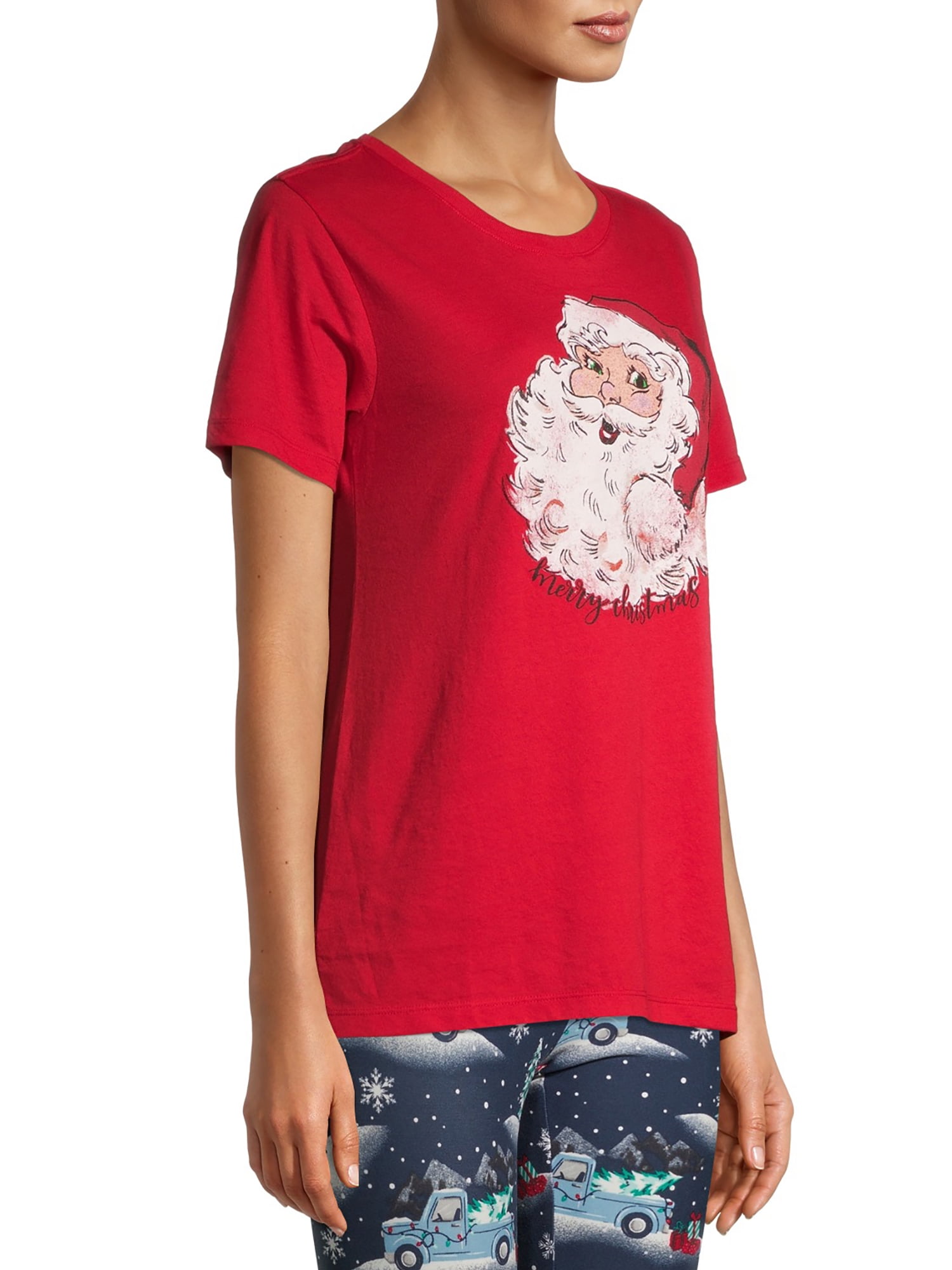 Holiday Time Women's Christmas Graphic T-Shirt