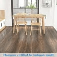 thumbnail image 4 of Peel and Stick Floor Tile, 36 Pack 54 Sq.Ft, （NO Sticky Residue Left） Waterproof Wood Plank Vinyl Tile Stickers, Self-Adhesive DIY for Bedroom, Living Room, Bathroom （36"" x 6""，Dark Brown ）, 4 of 16