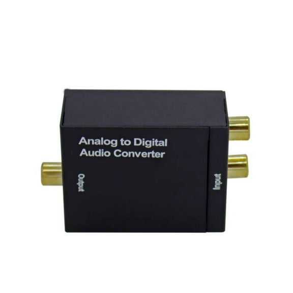 ARCADORA RCA to Coaxial Optical Audio Converter for MP3 DVD Laptop TV Aluminum Durable 24-bit S/PDIF Supports 96kHz incl Optical Cable