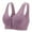 Purple, variant on Penkiiy Women Bras Women Sexy Plus Size Solid Color Steel Ring Non-Magnetic Buckle Underwear Brasp Purple Bras