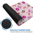 thumbnail image 6 of Long Mouse Pads for Desk,Pink Football and Flowers Pattern Desk Mats on Top Of Desks, Desk Mouse Pad Extra Large with 3mm Non-Slip Base and Stitched Edge for Gaming,Office,Work,Home 31.5"x11.8", 6 of 6