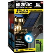 Bell and Howell Bionic Spotlight LED Solar Lights Outdoor Security Light Deluxe 60 Beam Angles