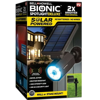 Bell+Howell Bionic Spotlight Deluxe LED Solar Lights Solar-Powered Spot Light