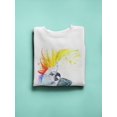 thumbnail image 3 of Singing Parrot Watercolor  Sweatshirt Men -Image by Shutterstock, Male 5X-Large, 3 of 4