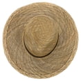 thumbnail image 3 of Wide Brim Straw Hat for Men UV Sun Protection Summer Decorative, 3 of 8