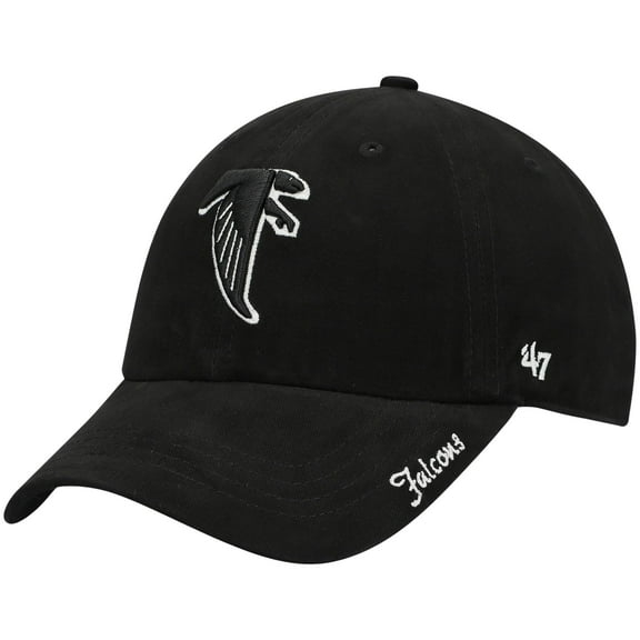 Women's '47 Black Atlanta Falcons Miata Clean Up Adjustable Hat