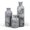 Gray, variant on 3 Piece Black Marble Look Vase Set Home Decor