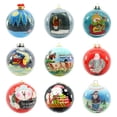 thumbnail image 4 of Tamaño personalizado logotipo decoración del árbol de Navidad bola de cristal bola de Navidad adornos pintados a mano Navidad, 4 of 4