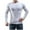 White, variant on Fesfesfes Long Sleeve Shirt for Men Casual Solid Round Neck Pullover Long Sleeve Sweater Slim Fit Bottoming Knit Top Sale Items