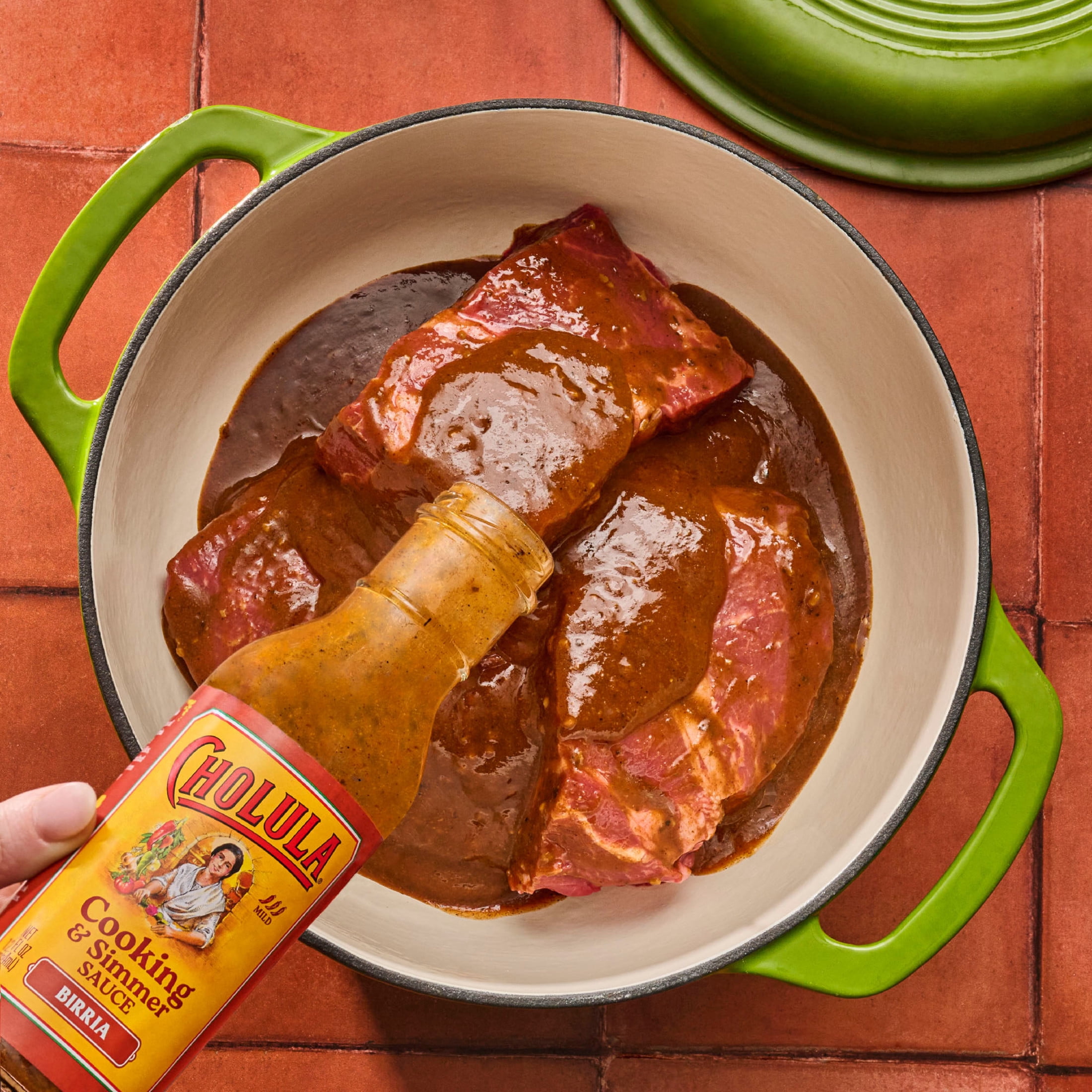 Cholula Birria Cooking & Simmer Sauce, 12.0 fl oz Bottle