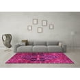 thumbnail image 3 of Ahgly Company Indoor Round Medallion Pink Traditional Area Rugs, 5' Round, 3 of 4