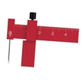 thumbnail image 3 of KLKCMS Equidistant Parallel Scriber Carving Line Tool T14A03 Carving Ruler Metal Line Red, 3 of 9