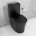 thumbnail image 6 of Matte Black Elongated One Piece Toilet Dual Flush 1.1/1.6 GPF Water Saving Map 1000g,Matte Black, 6 of 7