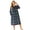 Navy Plaid, variant on Plus Size  Velour Gown