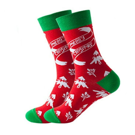 

DENGDENG Women s Soft Winter Warm Socks Christmas Crew Socks for Women