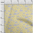 thumbnail image 1 of oneOone Cotton Cambric Fabric Raindrop & Clouds Nature Print Fabric by The Yard 56 Inch Wide, 1 of 1