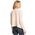 thumbnail image 2 of Aeropostale Womens Heathered Drape Cardigan Sweater, Pink, Juniors, X-Large, 2 of 2