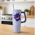 thumbnail image 5 of Pokemon Gengar & Type 30oz Stainless Steel Tumbler with Handle and Straw, 5 of 7