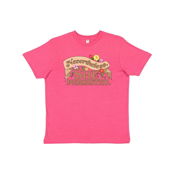 Inktastic Nevertheless, She Persisted Youth T-Shirt