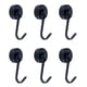 thumbnail image 1 of Juego de 6 Ganchos Magnéticos para Nevera, Potente Imán de Neodimio de 15 kg, Potente Gancho Imán Giratorio para Cocina, Baño, Armario para Llaves (A-Negro) Sincero Electrónica, 1 of 5