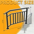 thumbnail image 2 of YOHKOH Outdoor Handrails 2-Pack for 4-5 Step Stairs, Adjustable Metal Railing with Complete Installation Kit for Porch, Deck & Concrete Steps – Black, 2 of 8