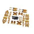 thumbnail image 2 of Almencla 1/16 RC Car Upgraded Metal Parts RC Car Accessory Sturdy Spare Accessory Kits for Q130A C8805 DIY Accessory RC Hobby Car Golden, 2 of 8