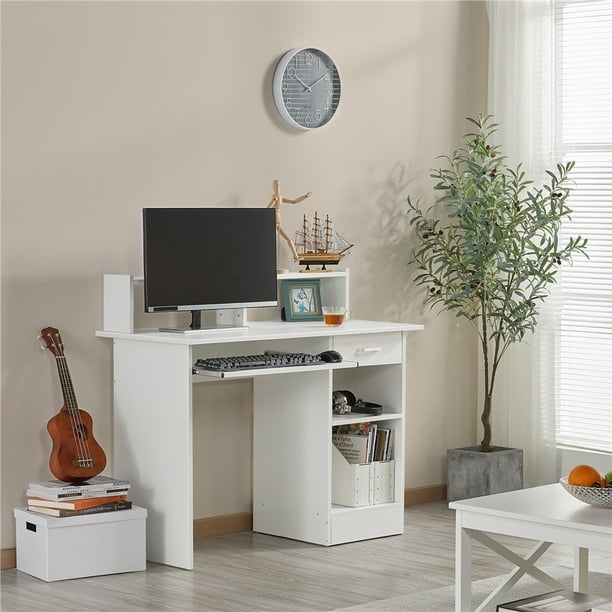 Yaheetech Computer Desk Laptop Desktop Table with Drawers Storage Hutch